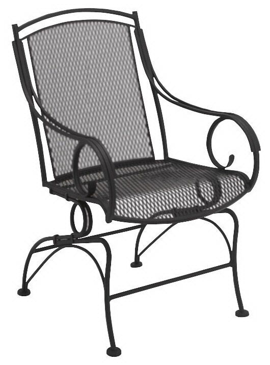 Wrought iron cheap coil spring rocker